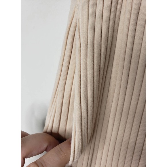 Callahan Knit Wear Bo Wide Leg Ribbed Pants in Cream - Picture 3 of 12